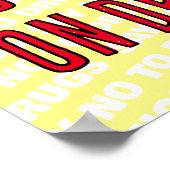 Poster La vie est trop précieuse pour les déchets de drog (Coin)