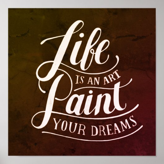 Poster La vie est un art (Devant)