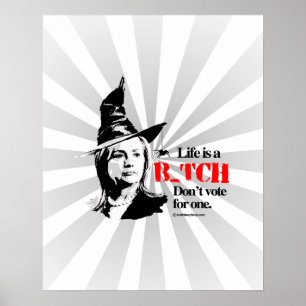 Poster La vie est un B ne votez pas pour un