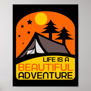 Poster La vie est une belle aventure Camping