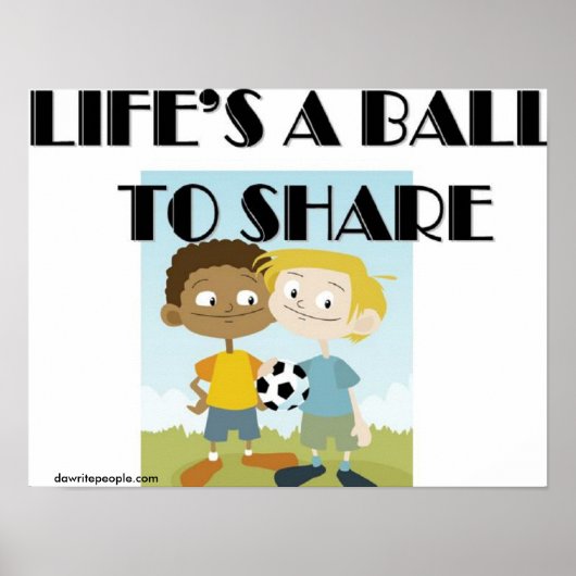 Poster La vie est une boule à partager (Devant)