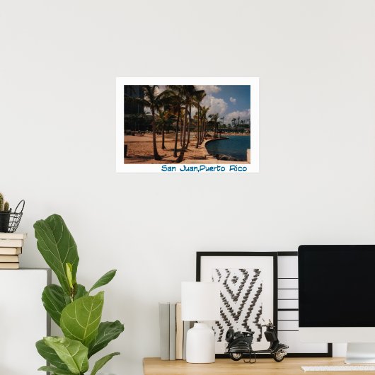 Poster La vie est une plage..... (Bureau à domicile)