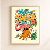 La vie est une plage, soyez un capy — Capybara Tro