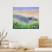 Poster La vie est une poignée fragile avec l'affiche de p (Cuisine)