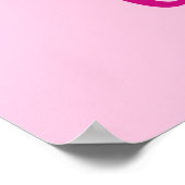 Poster La vie est Yum Dreamy Cupcake rose (Coin)