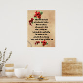 Poster La Vie Inspirante Est Une Citation Bénéfique (Cuisine)