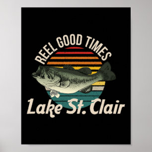 Poster La vie lacustre du lac St Clair, bons moments de p