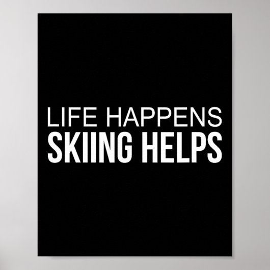 Poster La Vie - Le Ski Aide - (Devant)
