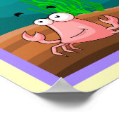 Poster La vie marine sous la mer Dessin animé mignon (Coin)