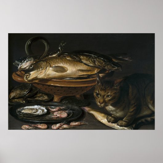 Poster La vie morte avec le poisson et le chat (Devant)