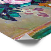 Poster La vie morte avec les fleurs, Paul Cezanne (Coin)