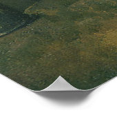 Poster La vie morte avec les pommes par Paul Cezanne (Coin)