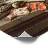 Poster La vie morte du poisson sur une table (Coin)