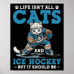 Poster La vie n'est pas faite que de chats et de hockey s