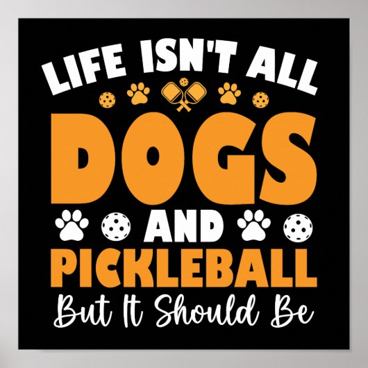 Poster La vie n'est pas faite que de chiens et de pickleb (Devant)