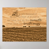 Poster La vie n'est pas mesurée (Devant)