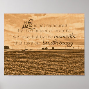 Poster La vie n'est pas mesurée