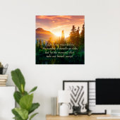 Poster La vie n'est pas mesurée par... (Bureau à domicile)