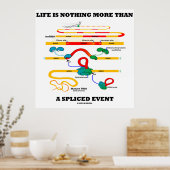 Poster La Vie N'Est Rien D'Autre Qu'Un Événement Épissé ( (Cuisine)