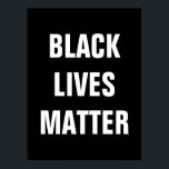 Poster La vie noire importe<br><div class="desc">Parlez contre la violence et le racisme systémique envers la communauté afro-américaine avec cette affiche Black Lives Matter.</div>