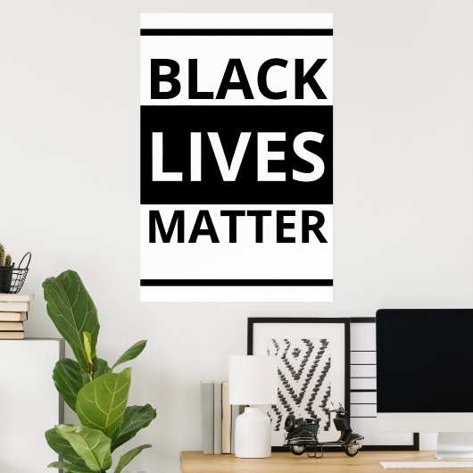 Poster La vie noire importe (Bureau à domicile)