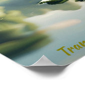 Poster La vie paisible en étang : Frog sur Lily Pad (Coin)