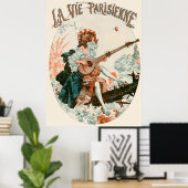Poster La Vie Parisienne - Aubade au printemps (Bureau à domicile)