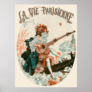 Poster La Vie Parisienne - Aubade au printemps