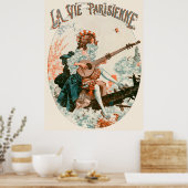 Poster La Vie Parisienne - Aubade au printemps (Cuisine)