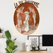Poster La Vie Parisienne - Devant les sarcophages du Louv (Bureau à domicile)