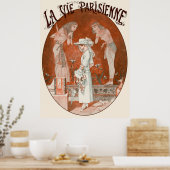 Poster La Vie Parisienne - Devant les sarcophages du Louv (Cuisine)