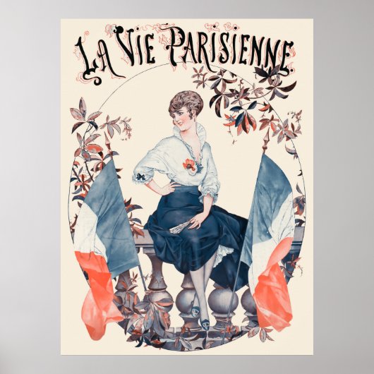 Poster La Vie Parisienne - Drapeaux (Devant)