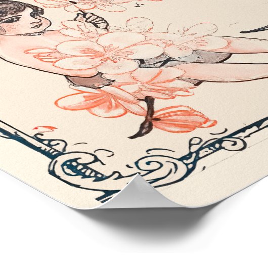 Poster La Vie Parisienne - Fleurs de lecture (Coin)