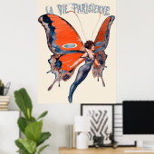 Poster La Vie Parisienne - La messagère de l'été (Bureau à domicile)