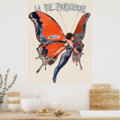 Poster La Vie Parisienne - La messagère de l'été (Cuisine)
