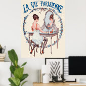 Poster La Vie Parisienne - Le calendrier de la Floréine (Bureau à domicile)