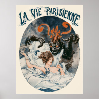 Poster La Vie Parisienne - Le cauchemar du charbon