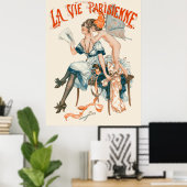 Poster La Vie Parisienne - Le choix d'une toilette (Bureau à domicile)