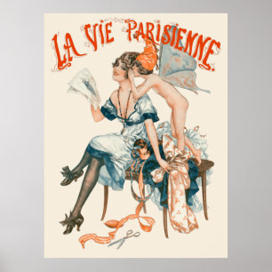 Poster La Vie Parisienne - Le choix d'une toilette
