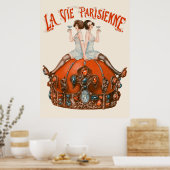 Poster La Vie Parisienne - Le Roi boit ! (Cuisine)