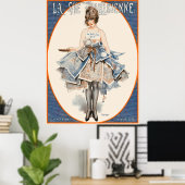 Poster La Vie Parisienne - L'inflation fiduciaire (Bureau à domicile)