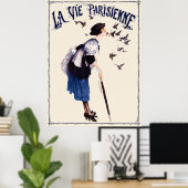 Poster La Vie Parisienne - Pour Obéir aux règlements (Bureau à domicile)