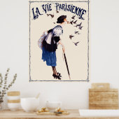 Poster La Vie Parisienne - Pour Obéir aux règlements (Cuisine)