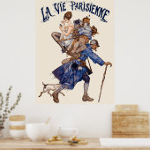 Poster La Vie Parisienne - Un débrouillard ou...le sac à (Cuisine)