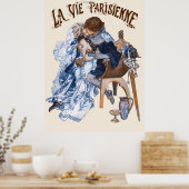 Poster La Vie Parisienne - Un Permissionnaire de la Class (Cuisine)
