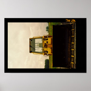 Poster La Vie. Portrait de tracteur.