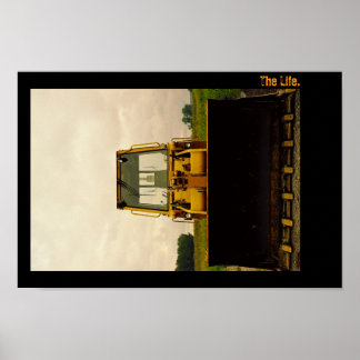 Poster La Vie. Portrait de tracteur.