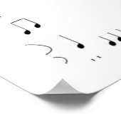 Poster "La vie sans musique serait ♭" (Coin)