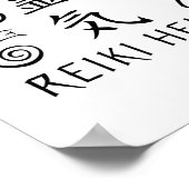 Poster La vie se passe Reiki aide | Reiki Master Gift (Coin)