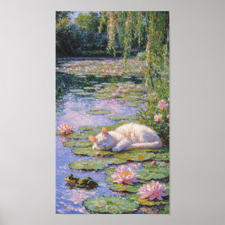 Poster La vie secrète des chats de Monet